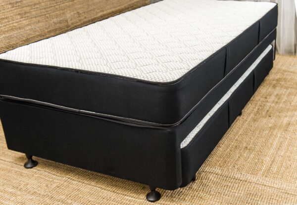 Trundle set closed with base mattress stowed