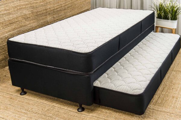 trundle set partially open with top mattress